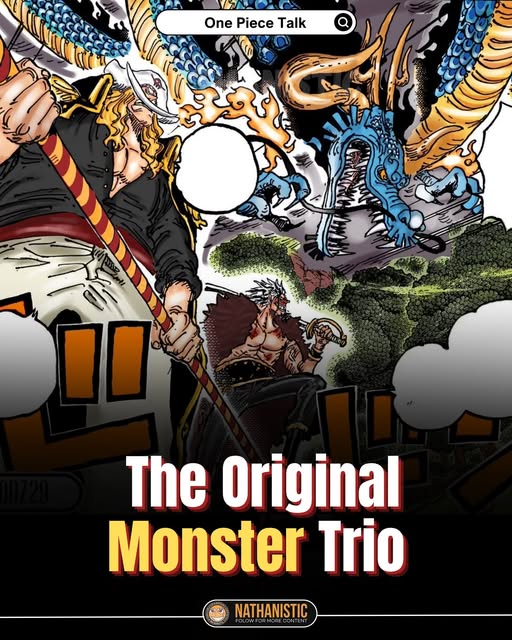 One Piece original monster trio Rocks Newgate Kaido