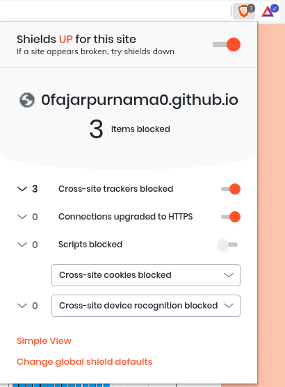 Ad-blocker on Brave Browser.